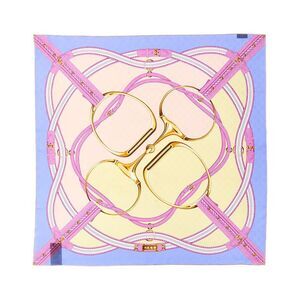 Gucci Gg Jacquard Silk Scarf, Blue
